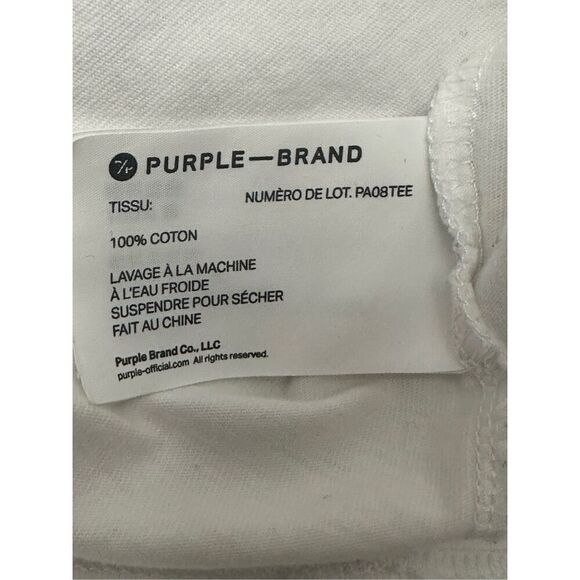Purple Brand T Shirt  White Size: L - Picture 7 of 9